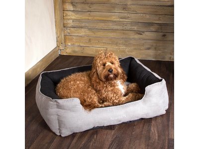 Scruffs Hondenmand Extra Comfortabel in Grijs & Zwart