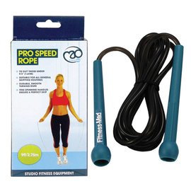 FITNESS MAD Studio Pro Speed Rope 9ft Springtouw 274 cm (lichaamslengte 164-178 cm) Blauw