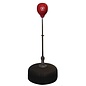 FITNESS MAD Free Standing Speed Ball 21cm Roterend hoogte verstelbaar 130-156cm (voet 60cm) Rood Zwart