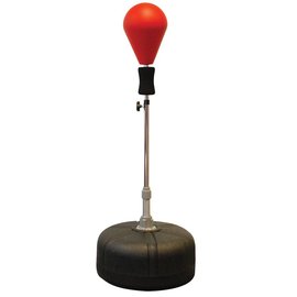 FITNESS MAD Free Standing Speed Ball Vast hoogte verstelbaar 126-146cm (voet 45cm) Rood Zwart