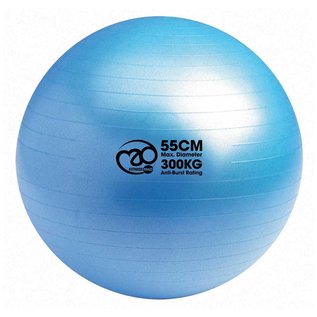 FITNESS MAD 300Kg anti-burst Swiss Gym Ball 55cm (1.1kg) body length until 167 cm light blue