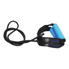 FITNESS MAD Resistance Tube Level 1 Light 130 cm Rubber Nylon Black-Light blue