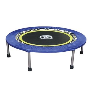 FITNESS MAD Studio Pro Trampoline Rebounder 102 x 25.4 cm (40 inch - 10kg) opvouwbaar Blauw Zwart