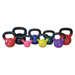 FITNESS MAD Gietijzeren Kettlebell met vinyl coating (4 kg) Roze