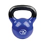 FITNESS MAD Gietijzeren Kettlebell met vinyl coating (16 kg) Blauw