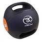 FITNESS MAD Medicine Ball Double grip uit een stuk gegoten Rubber 8kg Zwart