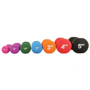 FITNESS MAD Dumbbells paar 2Kg (2 x 1.0kg) Neopreen Paars