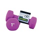 FITNESS MAD Dumbbells paar 2Kg (2 x 1.0kg) Neopreen Paars