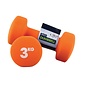 FITNESS MAD Dumbbells paar 6Kg (2 x 3.0kg) Neopreen Oranje