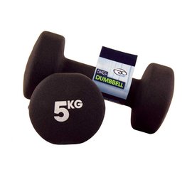 FITNESS MAD Dumbbells paar 10Kg (2 x 5.0kg) Neopreen Zwart