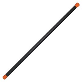 FITNESS MAD Studio Pro Fitness Bar 123x3.7cm iron core metaal NBR rubber caps 6kg Oranje