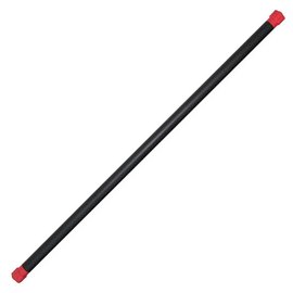 FITNESS MAD Studio Pro Fitness Bar 123x3.7cm iron core metaal NBR rubber caps 7kg Rood