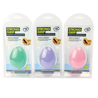 FITNESS MAD Fitness Mad Balle anti-stress oeuf Niveau 1 Léger Rose Hand Exerciser anti-stress egg Level 1 Light Pink