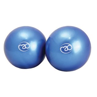 FITNESS MAD Balles lestées souple 2 x 1kg 12cm bleu