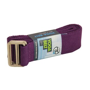FITNESS MAD Lightweight Yoga Belt 2m Purple (38mm wide) 100% cotton