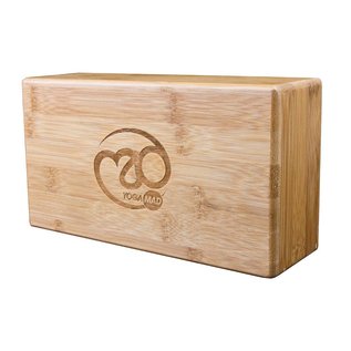 FITNESS MAD Bamboo Yoga brick 76 x 127 x 229 mm Lichtgewicht 850 g hollow bamboo yoga blok