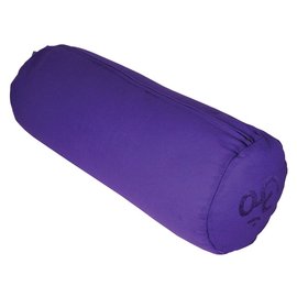 FITNESS MAD Buckwheat Bolster 23x61 cm 100% katoen boekweit vulling 4kg Paars