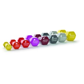 O'LIVE FITNESS O'LIVE VINYL DUMBELLS 0,5 kg geel