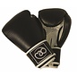 FITNESS MAD Leather sparring gloves Kick- Bokshandschoenen Leer 8oz Zwart Wit
