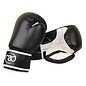 FITNESS MAD Synthetic Leather Sparring Gloves 12oz Black white