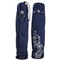 FITNESS MAD Sac pour tapis de Yoga Wildflower 63 x 14.5cm 100% coton bleu