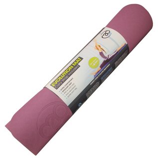 FITNESS MAD Tapis de Yoga 6mm Evolution Yoga Mat Plus aubergine/gris 183 x 61 x 0.6 cm (1.5kg)