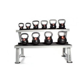 O'LIVE FITNESS O'LIVE KETTLEBELLS KIT Een 10 cast iron kettlebells + rack MU06400