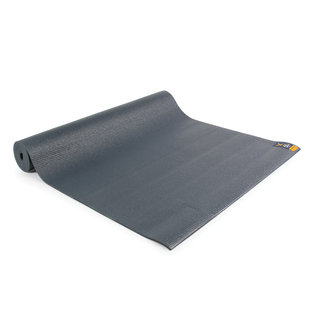 FITNESS MAD Fitness Mad Yoga Mat Fitnessmat 4mm 183x61cm WarriorII 1.1kg PVC AZO DOP vrij Graphite