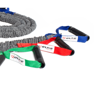 O'LIVE FITNESS O'LIVE RESISTANCE TUBE PLUS Strong - Red - Fitness Elastics Resistance Band