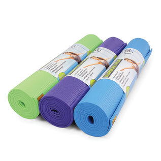 FITNESS MAD Fitness Yoga Mat Fitnessmat 6mm 183x61cm WarriorII Plus PVC AZO DOP free Purple