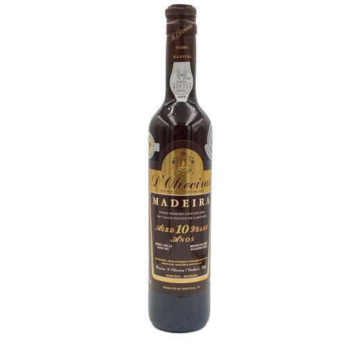 D'Oliveiras Madeira 10 Years Medium Dry - 0,5L