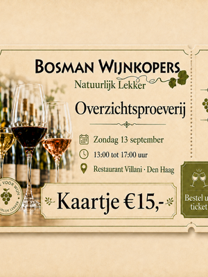 Overzichtsproeverij 2026 Zondag 13 September