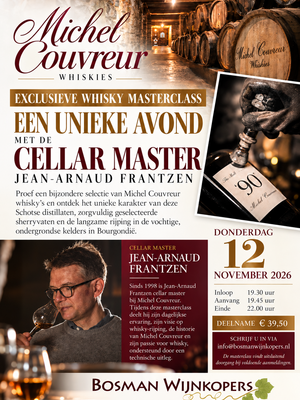 Michel Couvreur Masterclass Couvreur Whisky's donderdag 12 nov