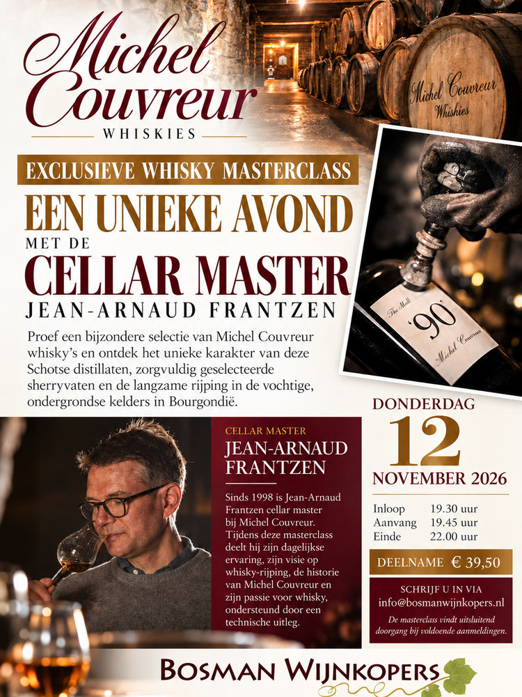 Michel Couvreur Masterclass Couvreur Whisky's Thursday  12 nov