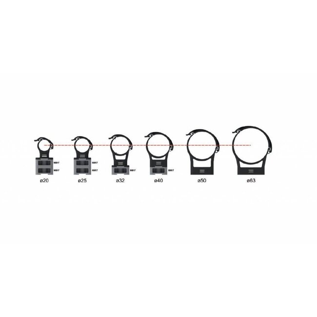 MONTAGE KLEMMEN MONOCLIP EN OPZETSTUKKEN