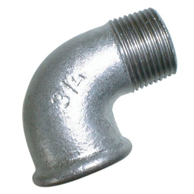 VERZINKT BSP - KNIE 90° MALE/FEMALE