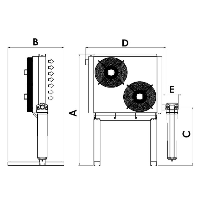 PERSLUCHT NAKOELER | 61,7 M³/MIN. | PNEUMATISCH