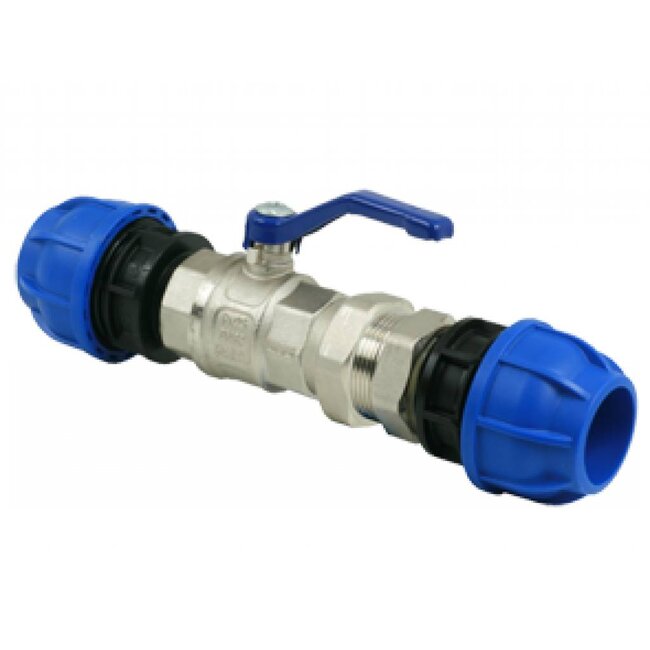 INSTEEKKOPPELING 3-DELIG MET KOGELKRAAN