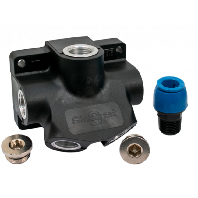 MUURPLAAT SET VOOR Ø 15 / 22 / 28 mm.