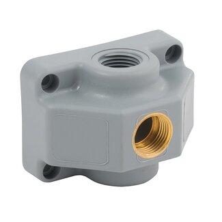 Girair MUURPLAAT | 1 x 1/2'' boven en 1 x 1/2'' voor