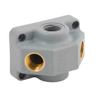 Girair MUURPLAAT | 1/2'' boven en 2 x 1/2'' voor