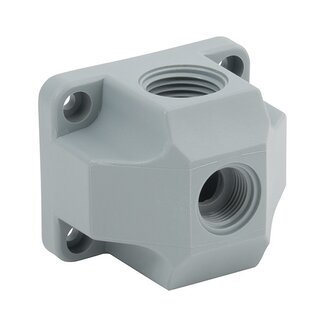 Girair MUURPLAAT | 1/2'' boven en 1x 3/8'' voor