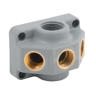 Girair MUURPLAAT | 3/4'' boven en 3 x 1/2'' voor