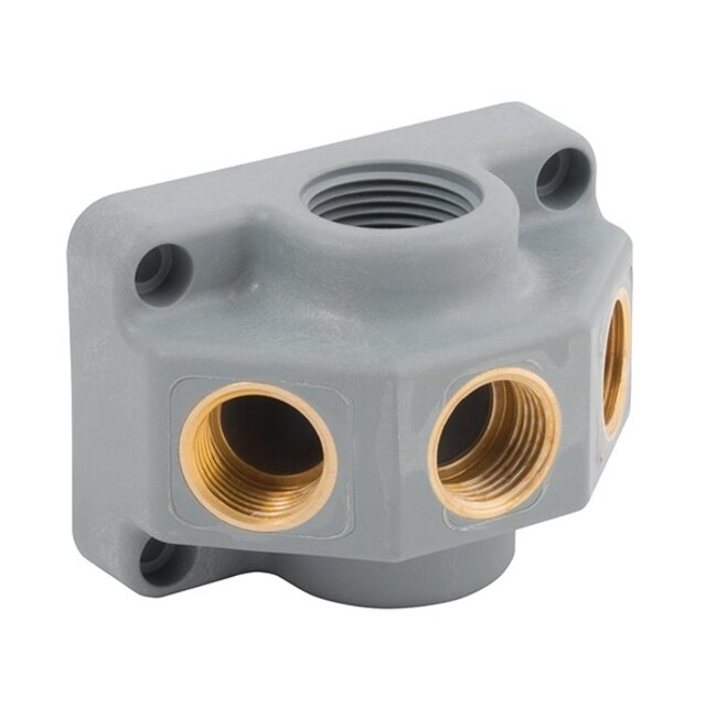 VDK 30 - 1 x 3/4'' boven en 3 x 1/2'' voor