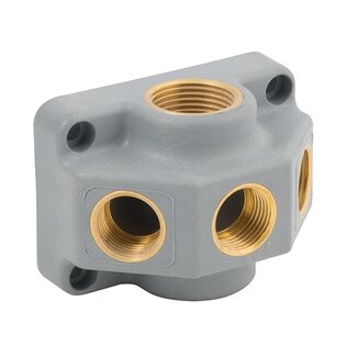 Girair MUURPLAAT | 3/4'' boven/onder en 3 x 1/2'' voor