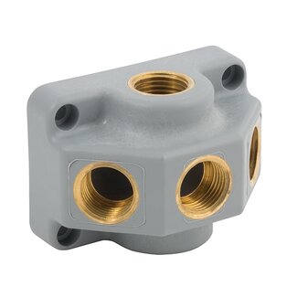 Girair MUURPLAAT | 1/2'' boven/onder en 3 x 1/2'' voor