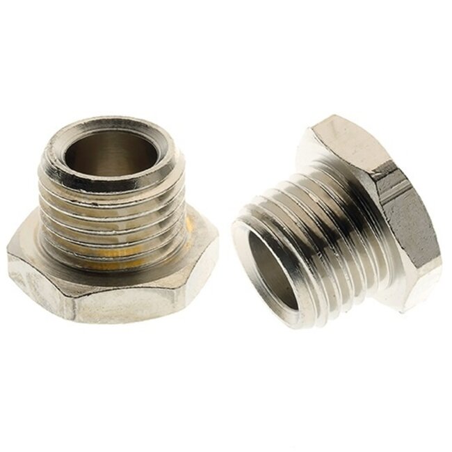 MESSING VERNIKKELD ZESKANT KOP BSP MALE - PLUG