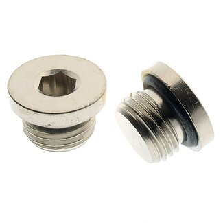 AIGNEP INBUSPLUG | MESSING VERNIKKELD | MET O-RING