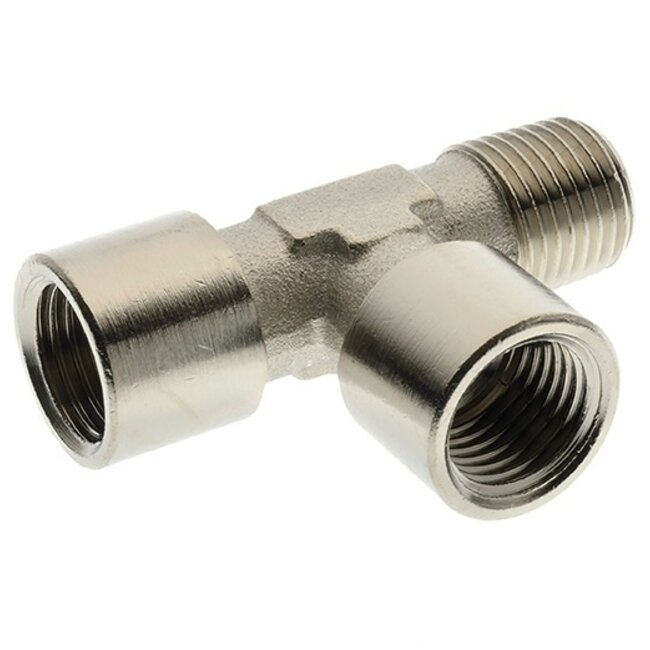 MESSING VERNIKKELD ZIJ-TEE INSCHROEFSOK- BSPT MALE/BSP FEMALE - TEE