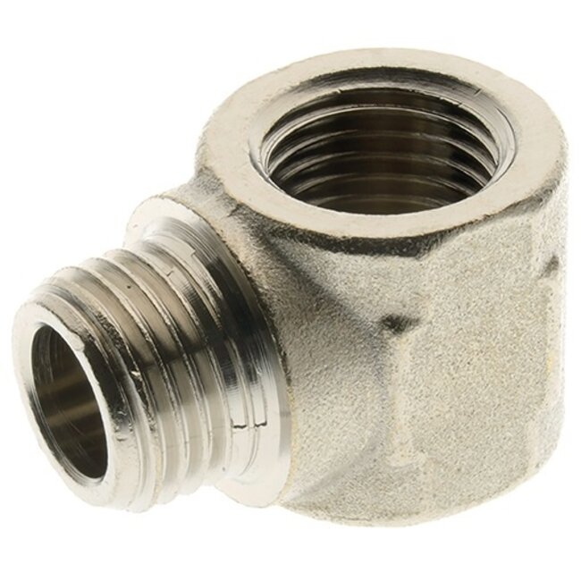 MESSING VERNIKKELD KNIE BSP MALE/FEMALE -  BLOKNIPPEL